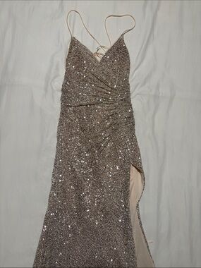 Silver Sequin Prom dress